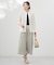 【WEB限定カラーあり・洗える】Sheer Vis リネン バンドカラー ブラウス