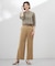 【WEB限定カラーあり・洗える】Sheer Vis リネン バンドカラー ブラウス