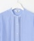 【WEB限定カラーあり・洗える】Sheer Vis リネン バンドカラー ブラウス