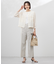 【洗える】Sheer Vis リネン ノーカラー ブルゾン