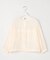 【洗える】Sheer Vis リネン ノーカラー ブルゾン