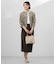 【洗える】Sheer Vis リネン ノーカラー ブルゾン