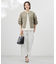 【洗える】Sheer Vis リネン ノーカラー ブルゾン