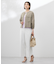【洗える】Sheer Vis リネン ノーカラー ブルゾン