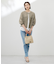 【洗える】Sheer Vis リネン ノーカラー ブルゾン