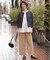 【洗える】Sheer Vis リネン ノーカラー ブルゾン