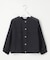 【洗える】Sheer Vis リネン ノーカラー ブルゾン