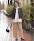 【洗える・接触冷感・吸水速乾】ドライリネンストレッチ ワイド パンツ