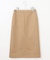 【洗える】シャンブレーサテン ナロー スカート