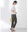 【洗える】セルロースリネンストレッチ テーパード パンツ