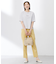 【洗える】セルロースリネンストレッチ テーパード パンツ
