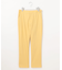 【洗える】セルロースリネンストレッチ テーパード パンツ