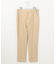 【洗える】セルロースリネンストレッチ テーパード パンツ