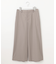 【洗える】ソフトシャンブレー クロップド パンツ