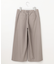 【洗える】ソフトシャンブレー クロップド パンツ
