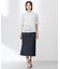 【洗える】SHEER チェック フレアスリーブ ブラウス