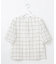 【洗える】SHEER チェック フレアスリーブ ブラウス