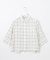 【洗える】SHEER チェック シャツ ブラウス