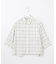 【洗える】SHEER チェック シャツ ブラウス