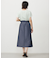 【洗える】シャンブレータフタ  ナロー スカート