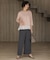 【洗える・吸水速乾・接触冷感・セットアップ対応】Light ジョーゼット ワイド パンツ
