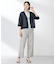 【洗える】Crispyツイル ストレート パンツ