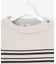 【WEB限定カラーあり・洗える・抗菌防臭】COTTON POLYESTER ボーダー 襟付き ニット