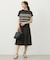 【WEB限定カラーあり・洗える・抗菌防臭】COTTON POLYESTER ボーダー 襟付き ニット