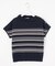 【WEB限定カラーあり・洗える・抗菌防臭】COTTON POLYESTER ボーダー 襟付き ニット