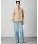 【洗える】BASIC STRETCH DENIM ワイド ストレート デニム