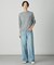 【洗える】BASIC STRETCH DENIM ワイド ストレート デニム