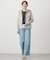 【洗える】BASIC STRETCH DENIM ワイド ストレート デニム