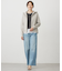 【洗える】BASIC STRETCH DENIM ワイド ストレート デニム