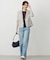 【洗える】BASIC STRETCH DENIM ワイド ストレート デニム