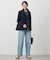 【洗える】BASIC STRETCH DENIM ワイド ストレート デニム