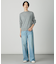 【洗える】BASIC STRETCH DENIM ワイド ストレート デニム