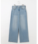 【洗える】BASIC STRETCH DENIM ワイド ストレート デニム