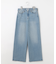 【洗える】BASIC STRETCH DENIM ワイド ストレート デニム