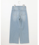 【洗える】BASIC STRETCH DENIM ワイド ストレート デニム