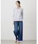 【洗える】BASIC STRETCH DENIM ワイド ストレート デニム