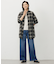 【洗える】BASIC STRETCH DENIM ワイド ストレート デニム