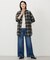 【洗える】BASIC STRETCH DENIM ワイド ストレート デニム