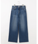 【洗える】BASIC STRETCH DENIM ワイド ストレート デニム