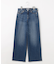 【洗える】BASIC STRETCH DENIM ワイド ストレート デニム