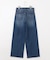 【洗える】BASIC STRETCH DENIM ワイド ストレート デニム