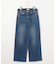 【洗える】BASIC STRETCH DENIM ワイド ストレート デニム