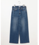 【洗える】BASIC STRETCH DENIM ワイド ストレート デニム