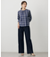 【洗える】BASIC STRETCH DENIM ワイド ストレート デニム