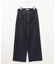 【洗える】BASIC STRETCH DENIM ワイド ストレート デニム