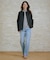 【洗える】BASIC STRETCH DENIM ボーイフィット デニム